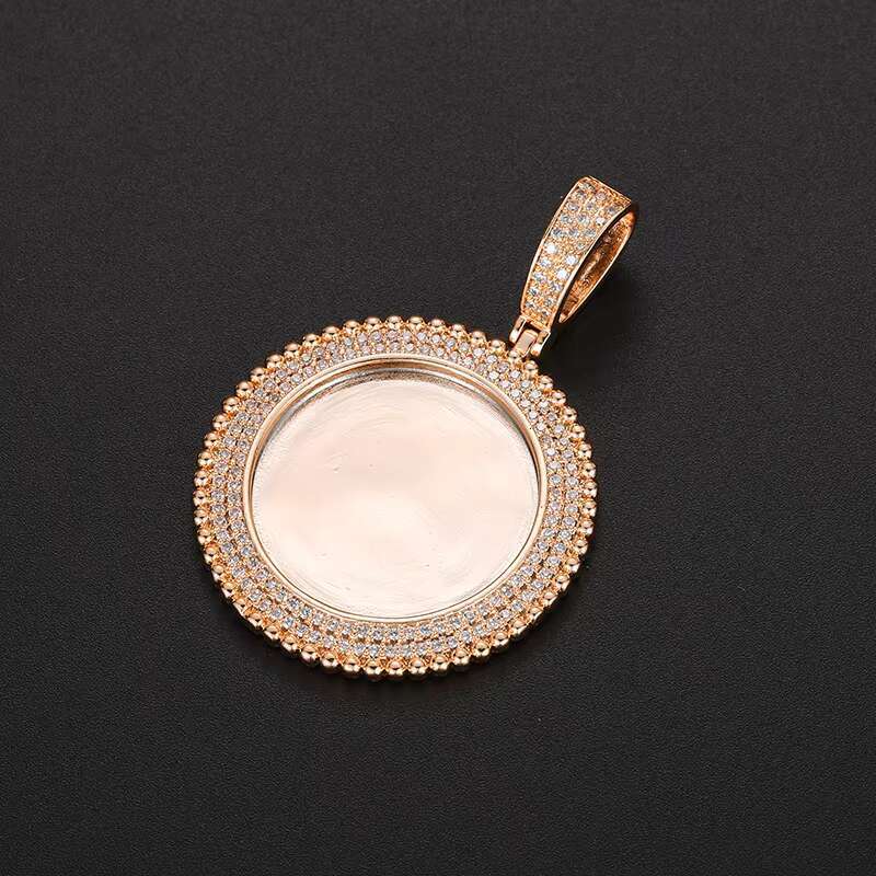 New Arrival 18K Gold Plated Picture Pendant Hip Hop Jewelry Iced Out Zircon Diamond Custom Necklace Pendant