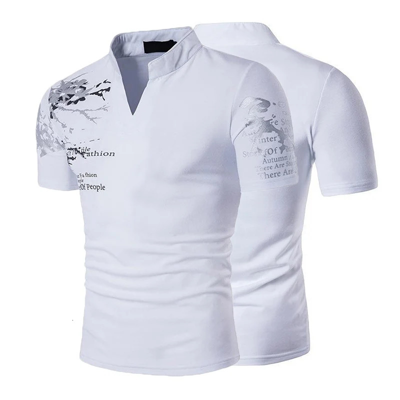 short sleeved T-shirt 2/1Pcs mens casual polo shirt summer fitness Ultralight top sports shirt V-neck T-shirt printed zipper 250428