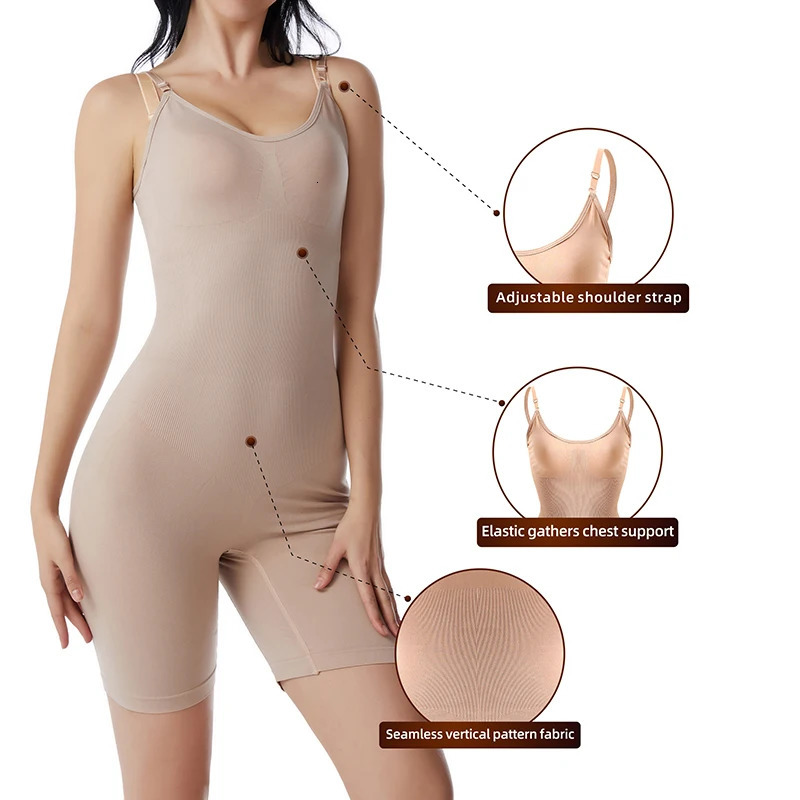 Womens bodysuit shape abdominal control full body shaping weight loss sheath hip lifting upward push slimming corset 250430