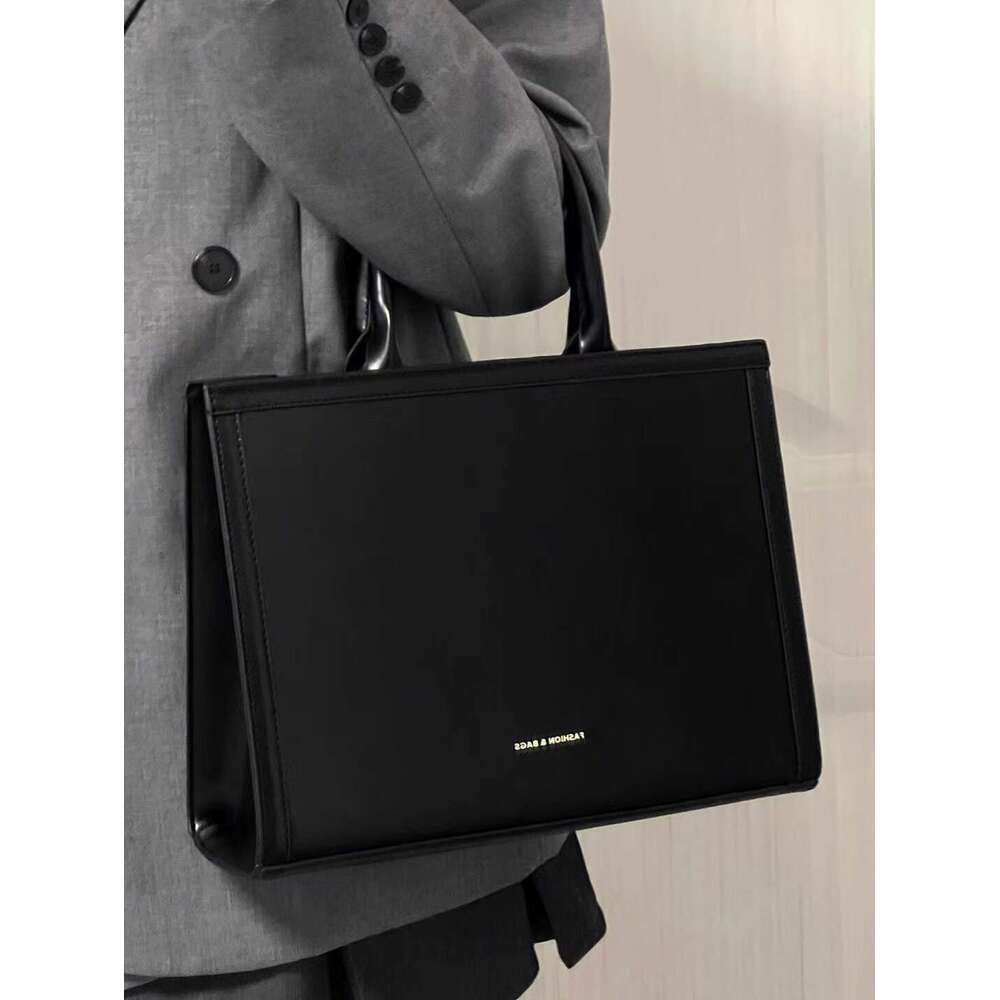 Korean ins minimalist tote with premium texture for class commuting, office handbag, shoulder bag, crossbody bag