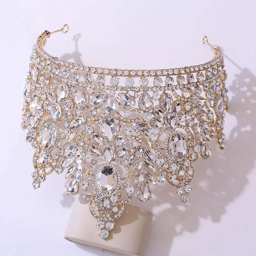 Korean Crystal Jewelry Tiara Rhinestone Prom Princess Crown Wedding Party Bridal Hair Accessories