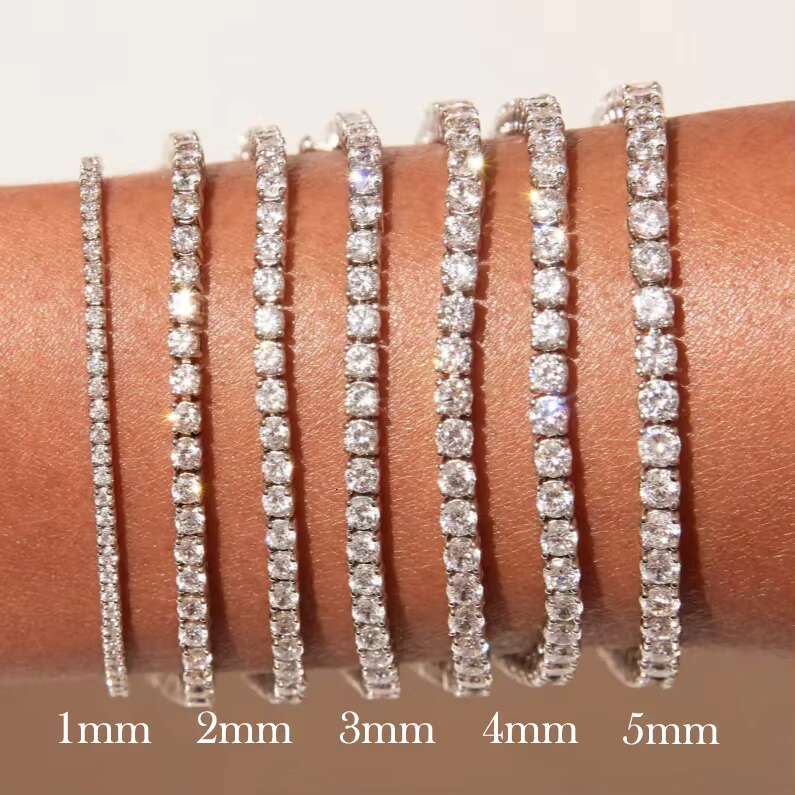 GIA IGI Certified Lab Grown Diamond Tennis Bracelet Chain 10K 14K 18K Gold Adjustable Vvs Lab Created Diamond Tennis Chain