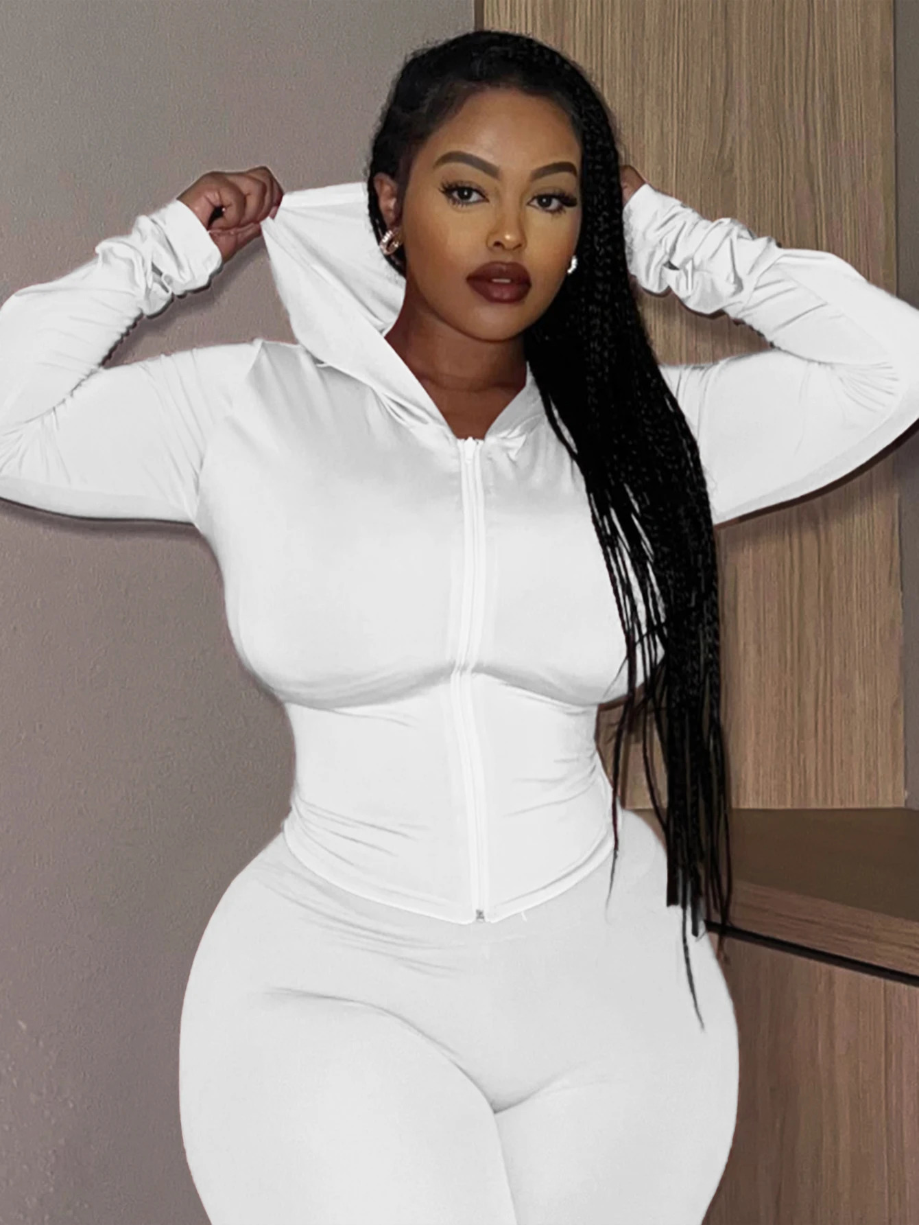 LW Plus size Tshirt white zipper jacket long sleeved sports womens fitness yoga shirt running sportswear 250430Z