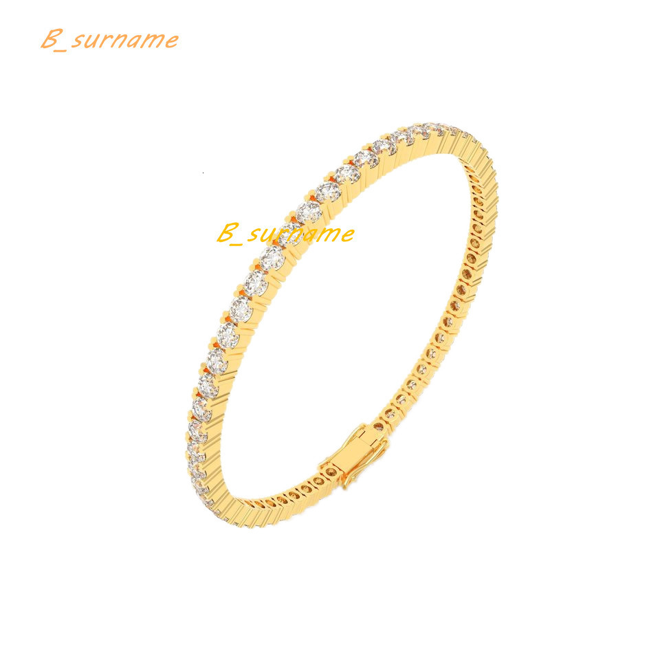 Wholesale Custom Diamond Chain Bracelet IGI Certified 18k Gold Diamond Bracelet Lab Diamond Jewelry Tennis Bracelet for Women