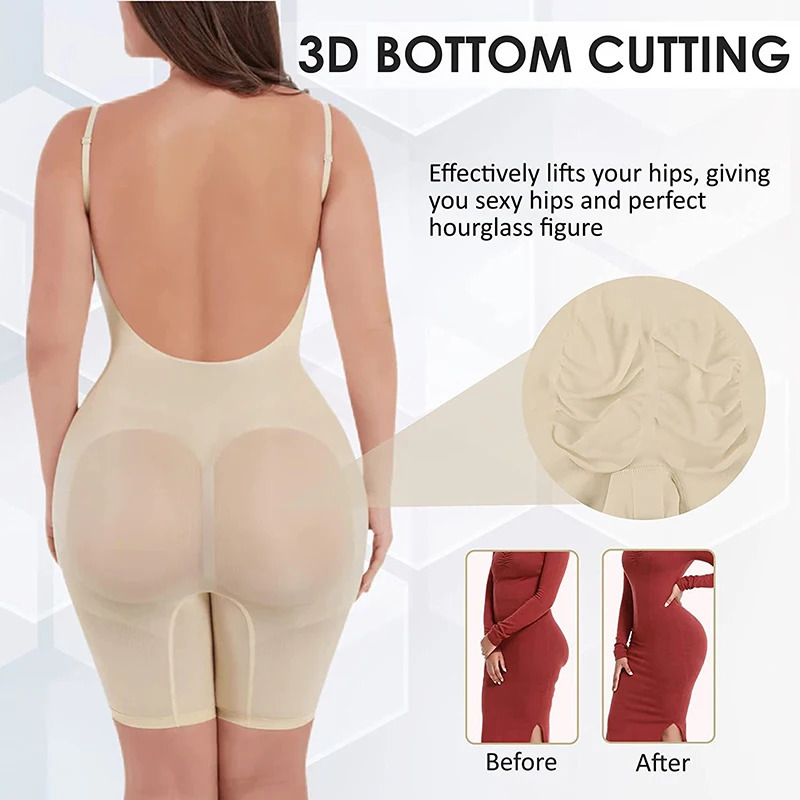 Womens seamless low back bodysuit waist trainer shapeshifter Fajas Colombianas Open Crotch weight loss underwear 250430