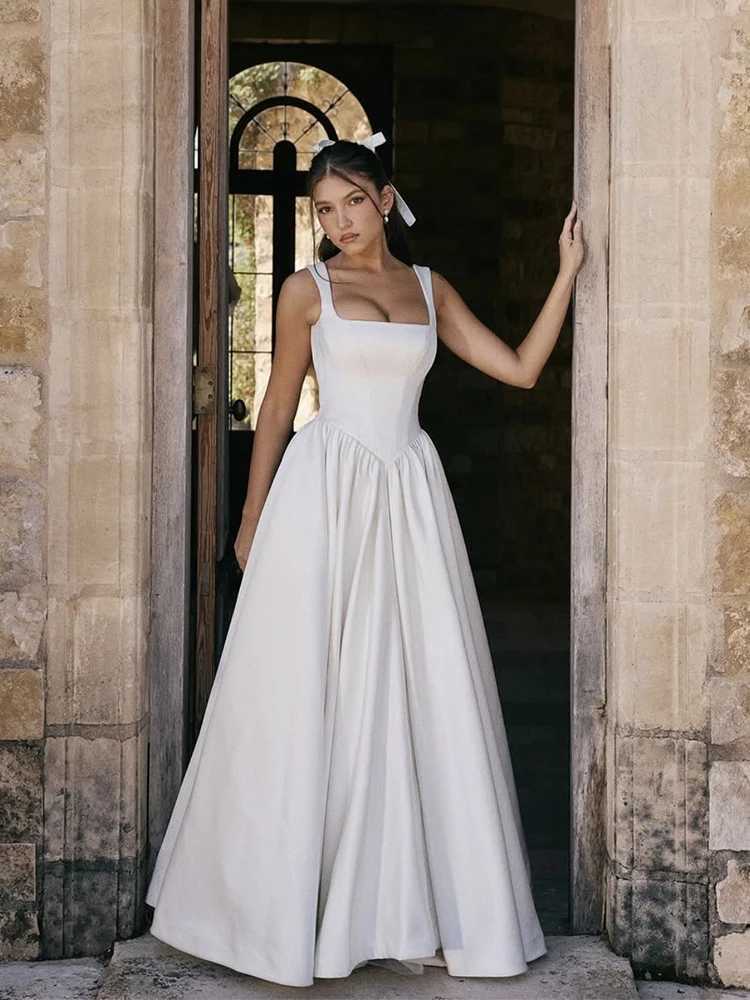 Nibber Zip Temperature Ball Dress Womens Sleeveless 2025 Summer Patch Work Ultra Thin Strap Formal Banquet Party Body W250430