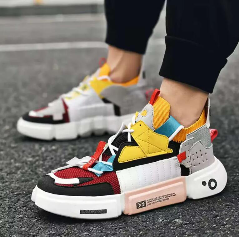 Factory New Design Custom shoes Thick Sole Mesh Breathable Men's Walking Casual Running Sneakers Z 5.1-4