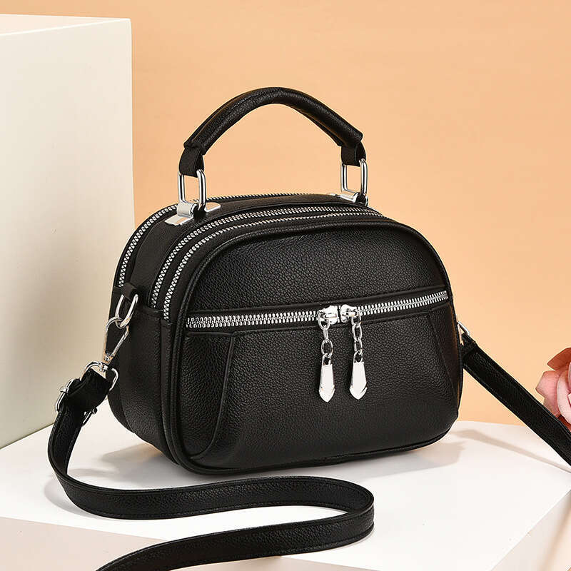 Multi Layered High-End Handbag For Women's Summer Casual Shoulder Crossbody 2025 New Versatile Hand-Held Small Round Bag