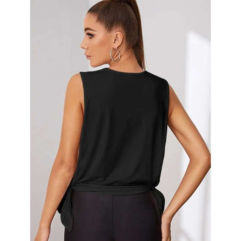 Women Sleeveless Vest Sports Top Fiess Shirt Gym Tops Female Yoga T-Shirts Loose Sport Shirts