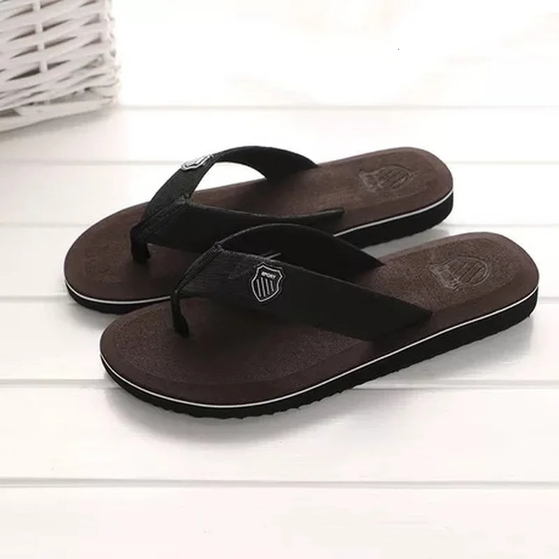 Shoes Men Summer Men Flip Flops High Quality Beach Sandals Anti-slip Zapatos Hombre Casual Shoes Man Slippers 250428