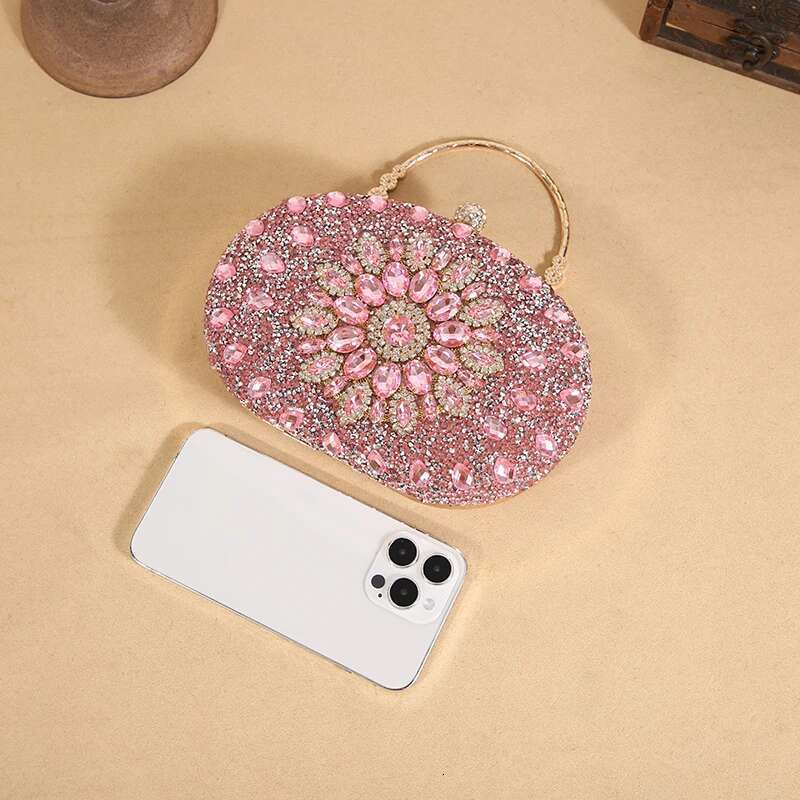 Cross-Border Explosive Suower Dinner Fashion Banquet Clutch Dress Evening Dia Set Bag European And American P