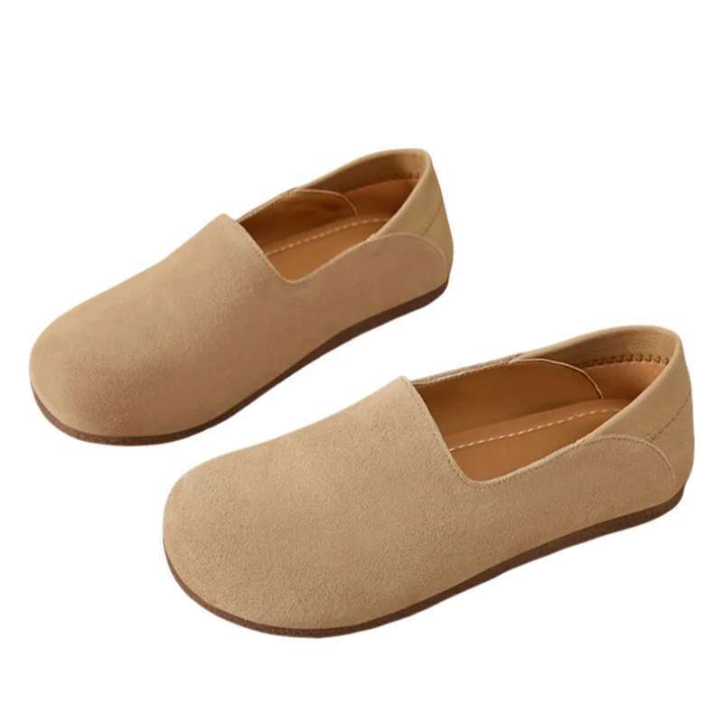 Round Head Comfortable Casual Lightweight Sports Flat Fashion Designer New Women Lazy Slip on Shoes
