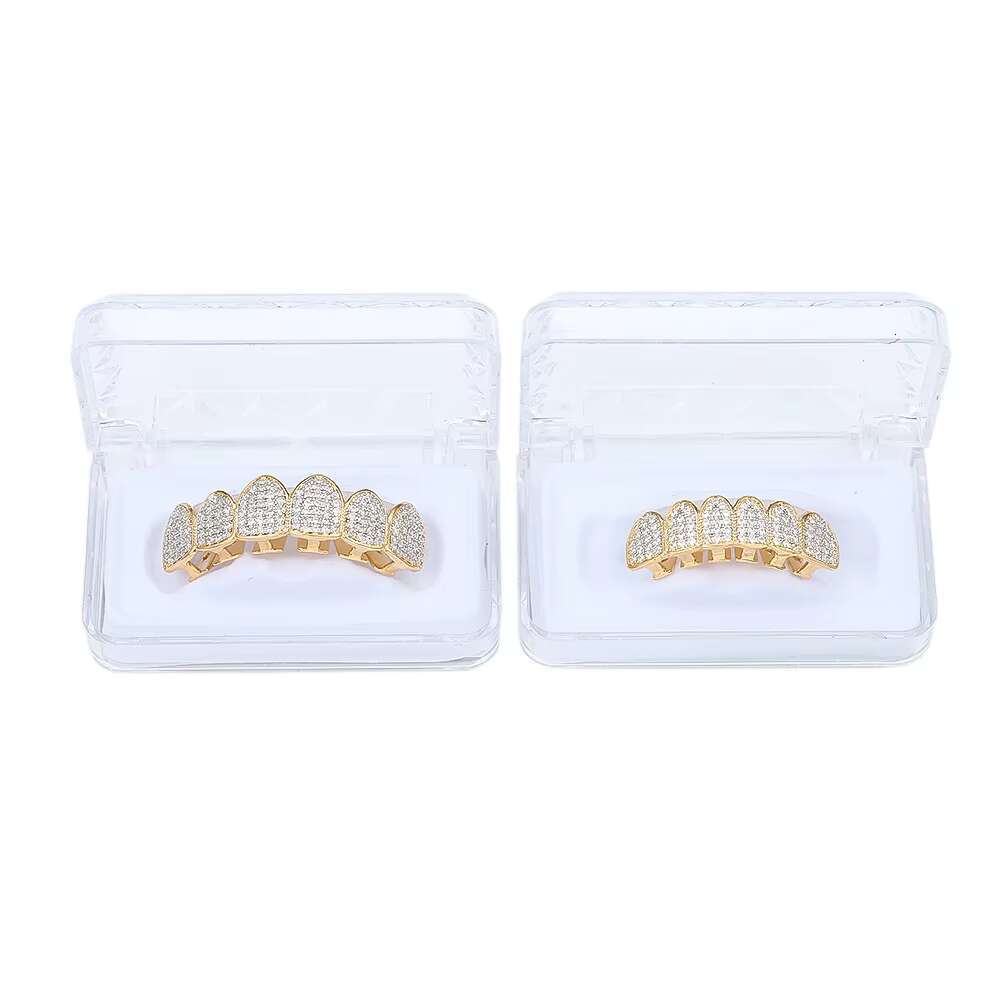 Factory Custom Thin Gap Women Hip Hop 14K Plated Ice Teeth Tooth Men Moissanite Grillz