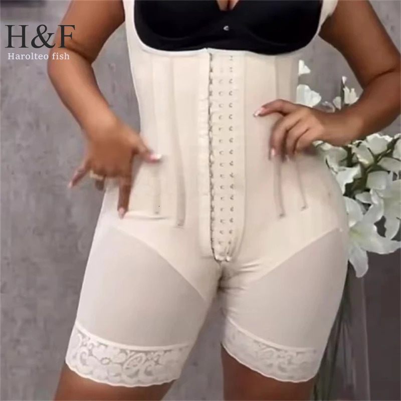 High pressure compression full body shaping girl with chest used for postpartum weight loss abdominal Fajas Colombia 250430