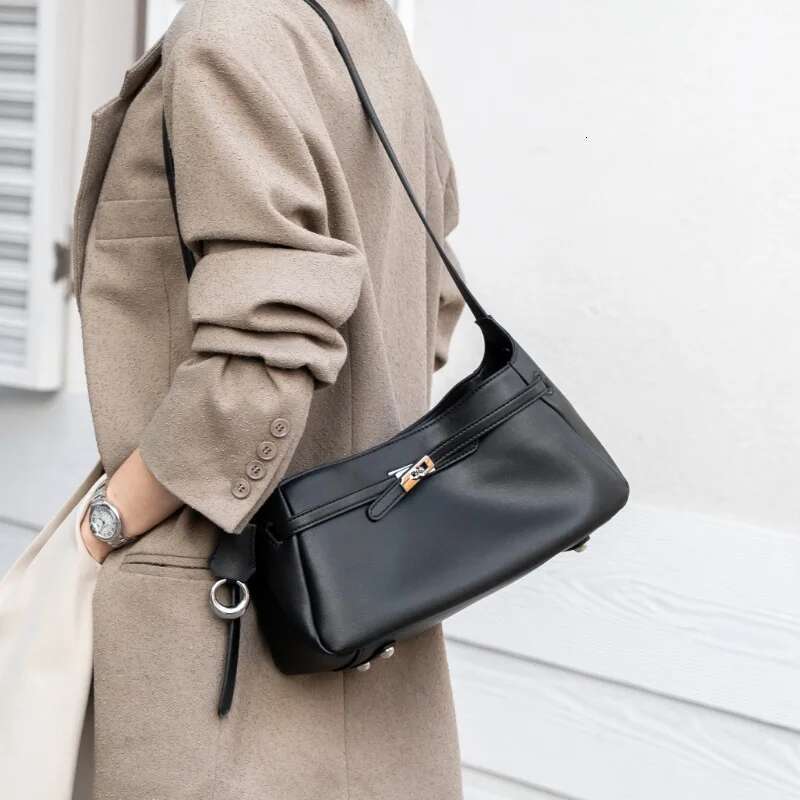 Genuine Leather Fashion Shoulder Corssbody Bags for Women Designer High Quality Ladies Black Brown Coffe White Bag New