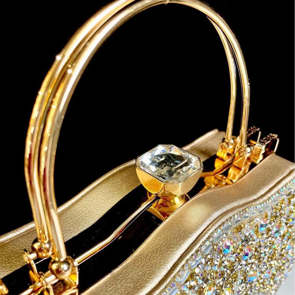 Dinner Bag New Exquisite Diamond Inlay Women S Bag With Cheongsam Socialite Banquet Handbag Rhinestone KQ