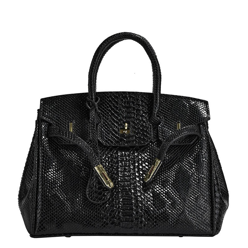 Snake Skin Pattern 2025 Autumn/Winter New Trendy Handbag Versatile Large Capacity Women's Bag
