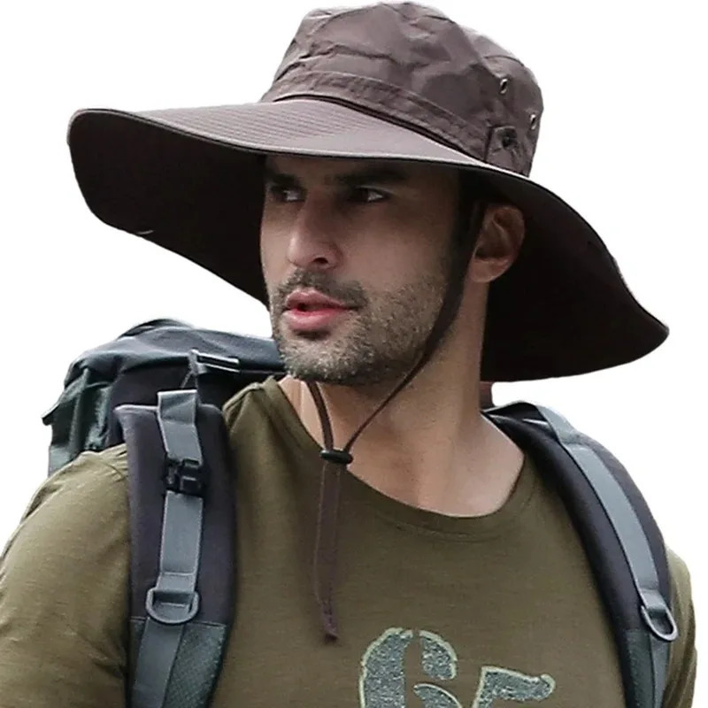 Outdoor Mountaineering Visor Western Cowboy Hat Female Can Receive Japanese Fisherman Hat Male Summer Hiking Tour 250430