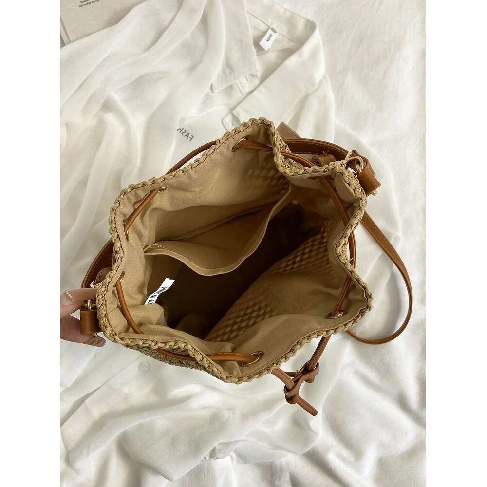 New Fashion Handbag For Women; Temperament Trend Hand-Held Single Shoulder Sling Bag; Versatile Women's Straw Bag