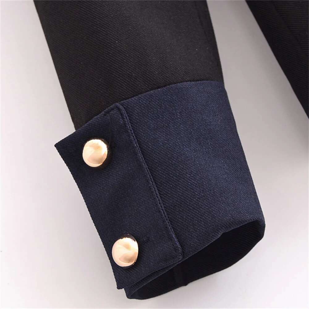 UNIZERA women's with retro lapel and jewelry effect buttons simple stand up collar style spring new jacket