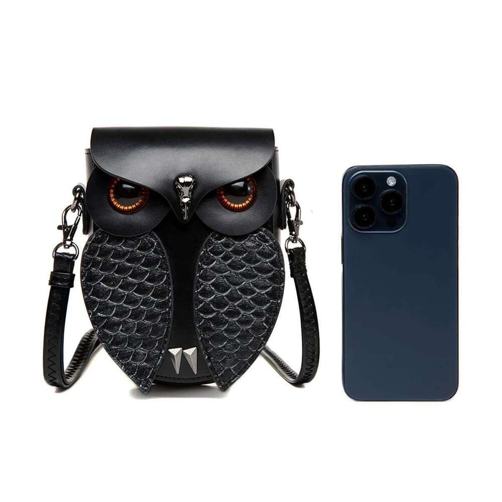 Chic Vintage Shaped PU Flip Women's Steampunk Owl Crossbody Small Bag With Adjustable Shoulder Strap