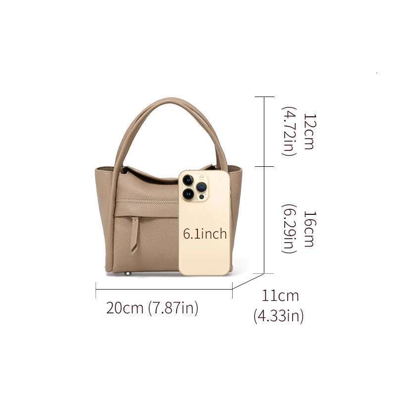 Aidrani Genuine Cowhide Yuao Mini Vegetable Basket Shoulder Cross-Body Satchel Commuter Bag 2025 Fashion Women Handbag