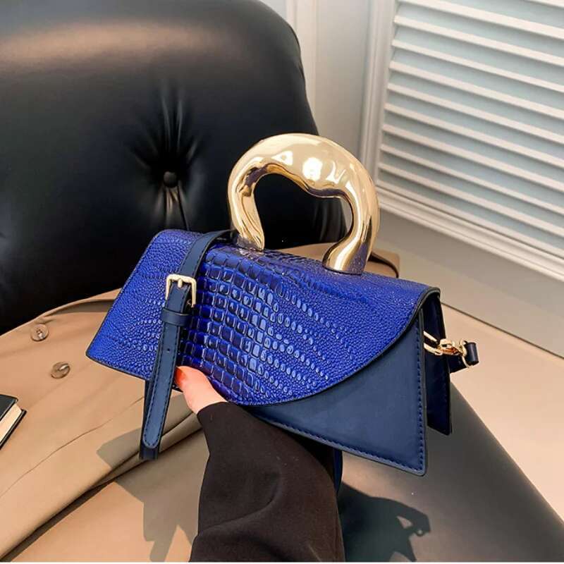 Solid Alligator PU Shoulder And Crossbody Personality Designer Style High Quality Hand Bags For Women 2024 Fashion Hot Sale