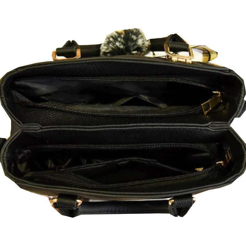 Vintage Elegant Shoulder for Women Designer Top-handle Handbags Female PU Leather Messenger Crossbody Bag Totes
