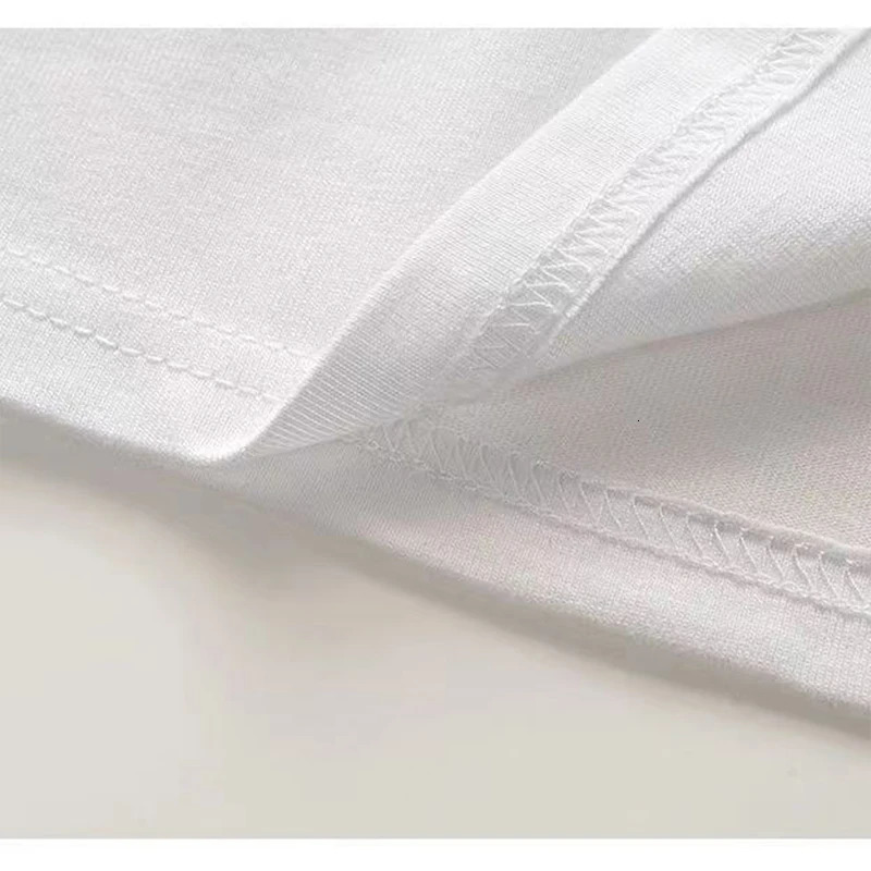 Top mens blank Tshirt white oversized retro solid color large fashionable short sleeved 250530