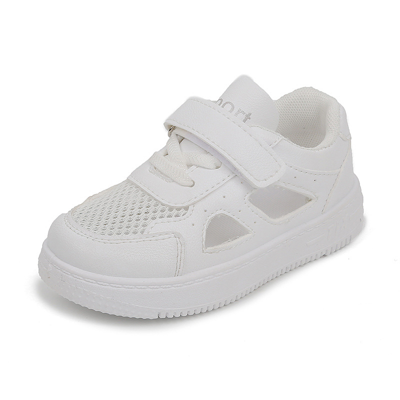 2025 White Sport Kids Sneakers Boys Casual Shoes Mesh Breathable Kidsnest Children Girls School Walking Shoe Non Slip Tenis Sneaker Shoes Sizes 5.5C-6