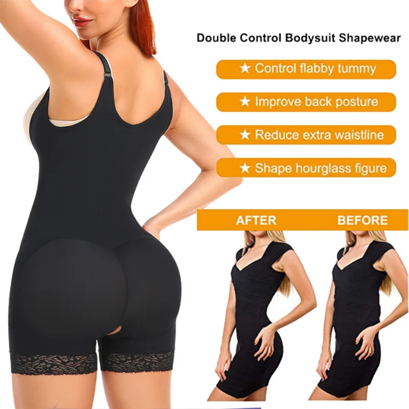 Bdoy Shapers Womens High Waist Weight Loss Abdominal Compression Clothing Full Set Tight Clothes without Pads Fajas 250430
