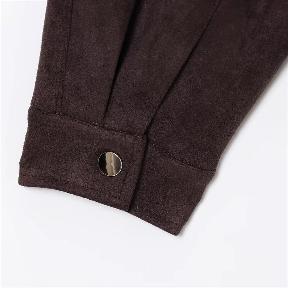 UNIZERA Womens SpringSummer Fashionable Simple and Versatile Suede Belt Motorcycle Style Jacket 250428