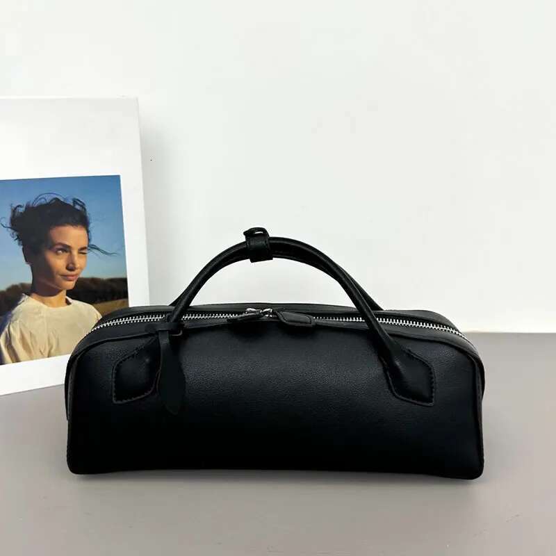 Vintage Tote 2025 New Short Handle Boston Handbag Casual Versatile Fashion Large Capacity Bowling Bag Handheld Ladies