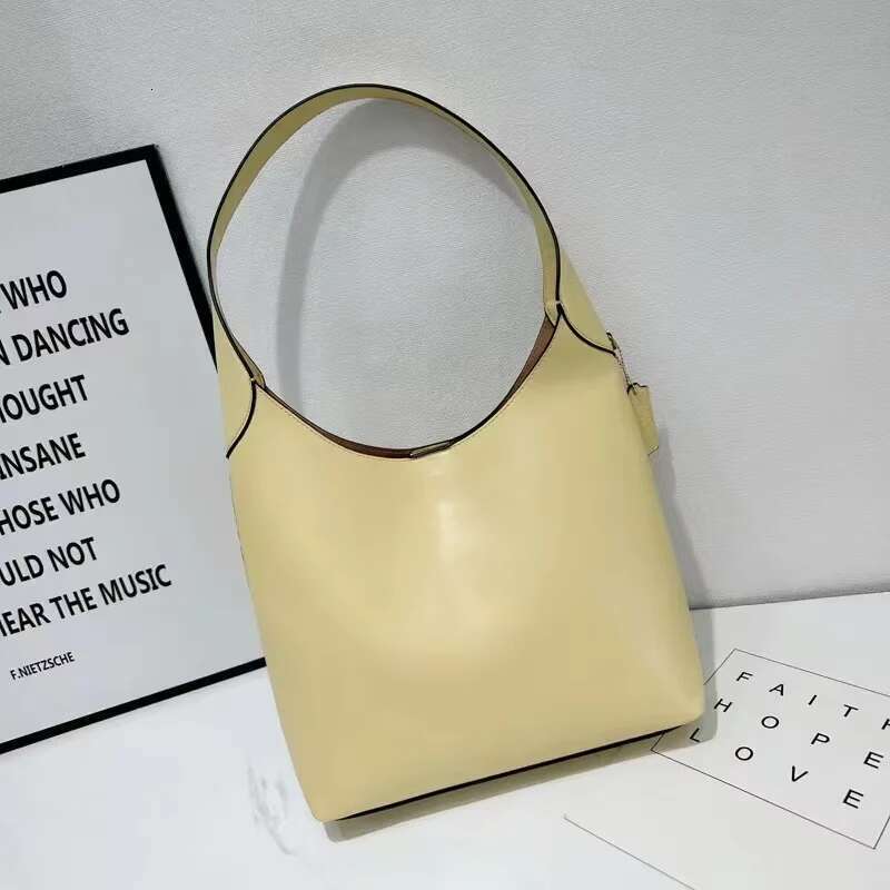 High-end Customized Solid Color Large Capacity Women's Shoulder Fashionable Casual Handbag Commuter Tote Underarm Bag