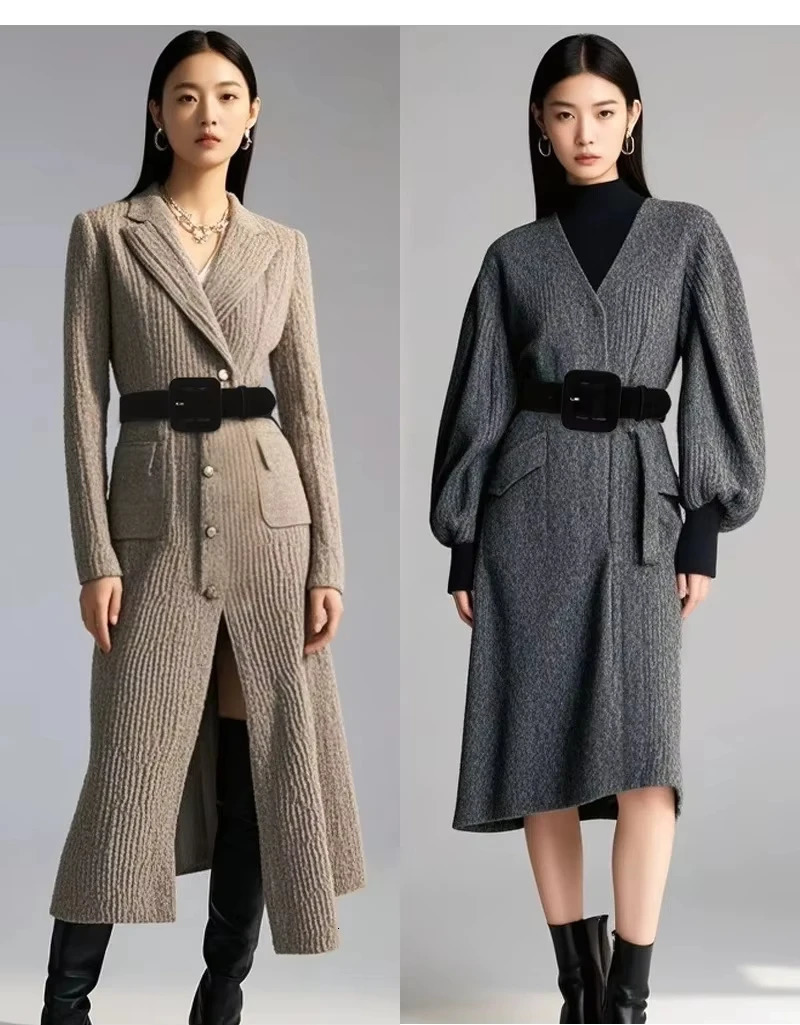 Suede Womens Belt Fashionable Autumn Winter Accessory Easy Match Windbreaker Belt for Dresses 250430