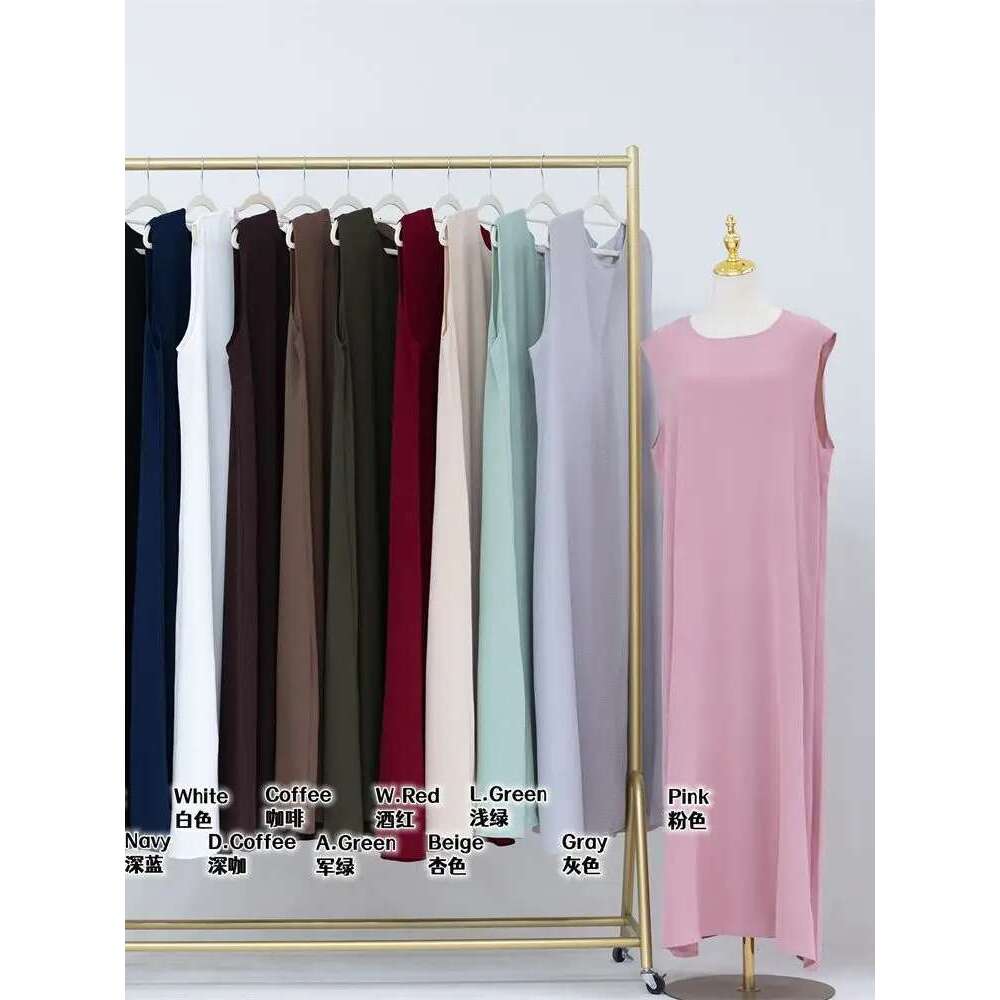 Ramadan Sleeveless Abaya Turkey Islam Arabic Muslim Long Dress African Dresses For Women Clothing Robe Musulmane Femme Vestidos