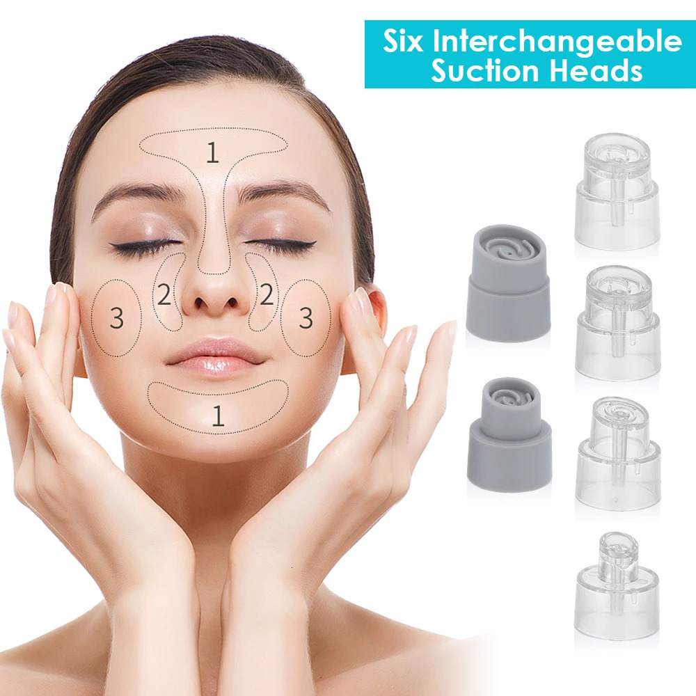 Small bubble beauty instrument home pore cleansing suction blackheads 3 suction 6 replaceable head 250422