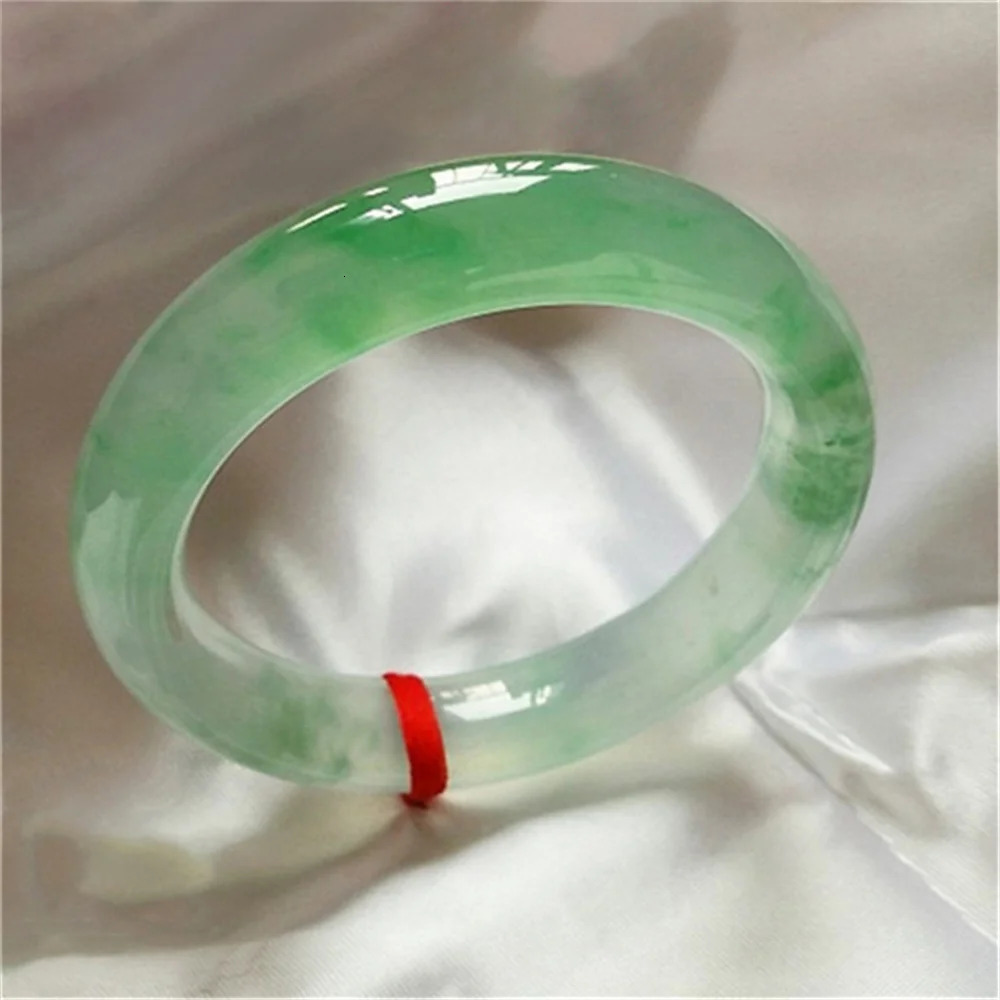 Natural Ice Seed Jade bangle Bracelet ious Floating Green Emerald Green Transparent Girl Myanmar Jade Bracelet 250427