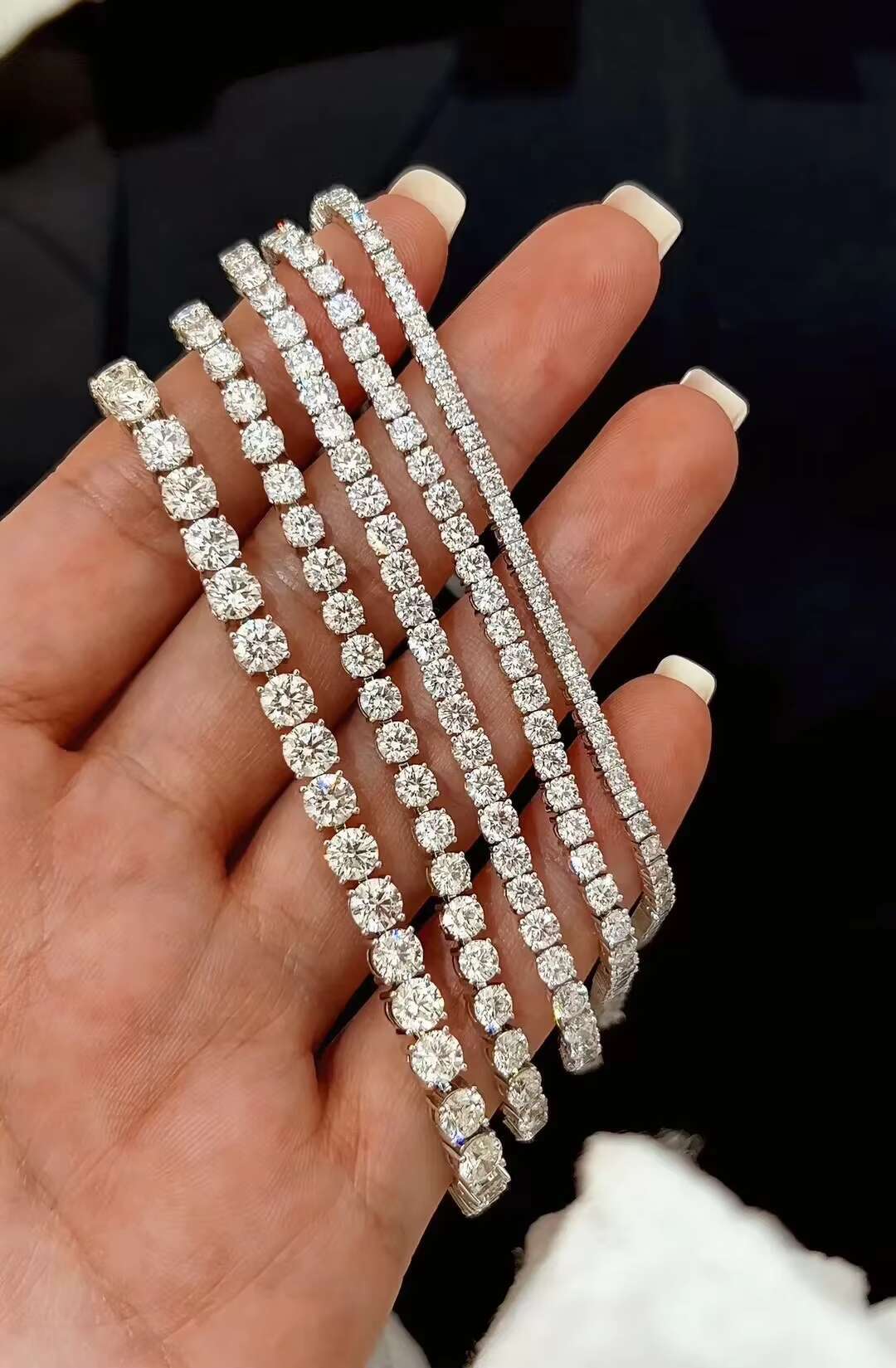 OEM or ODM Design Custom Lab Grown Diamond Tennis Bracelet 14k 18k Gold Tennis Chain Custom Bracelet Jewelry