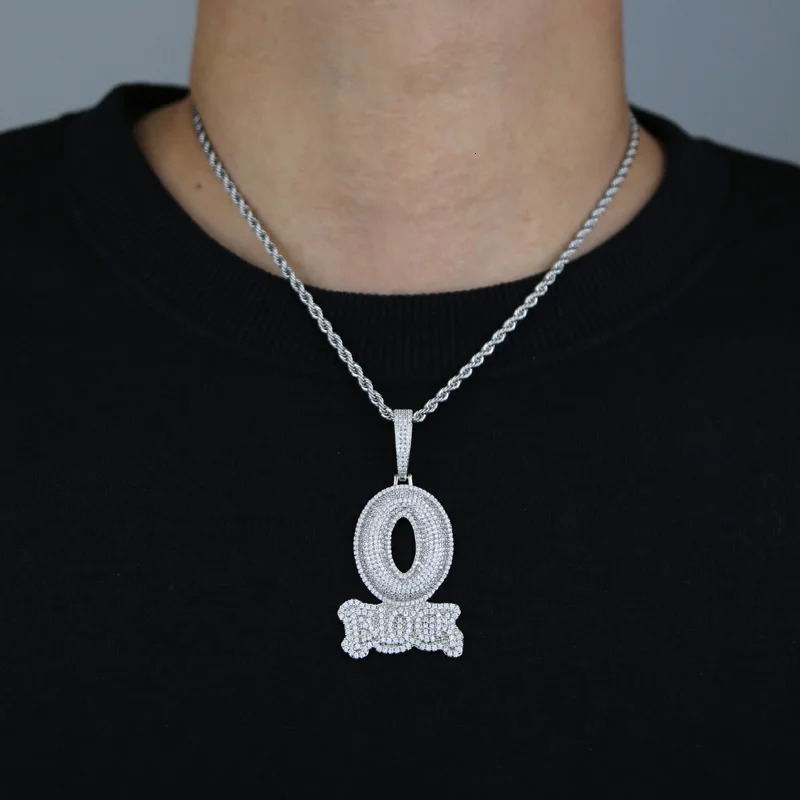ZAKOL Hiphop Rock O Block Zirconia Pendant Necklaces For Women Men Unisex Metal Crystal Choker Clavicle Chain Jewelry Gifts 250428