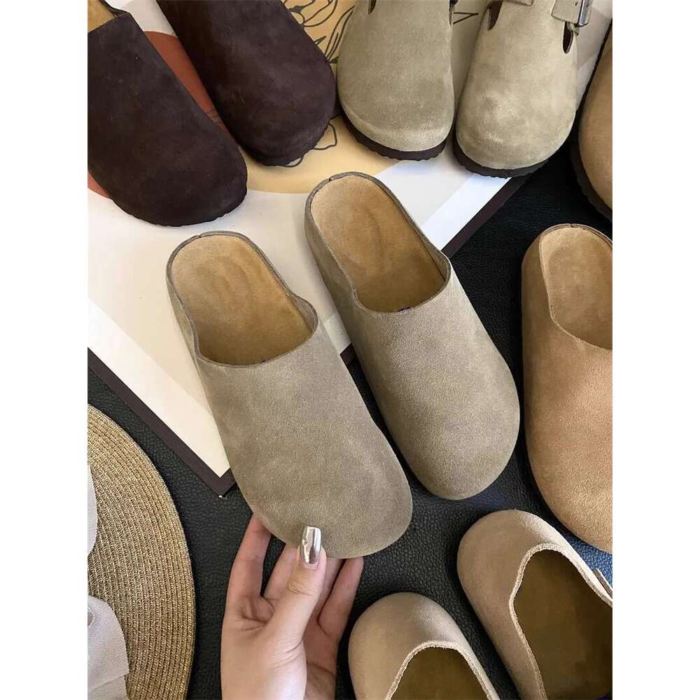 Spring Autumn Summer New Fashion Women's Retro Outdoor Slippers Simple Casual Flat Shoes Comfortable Designer Sandals