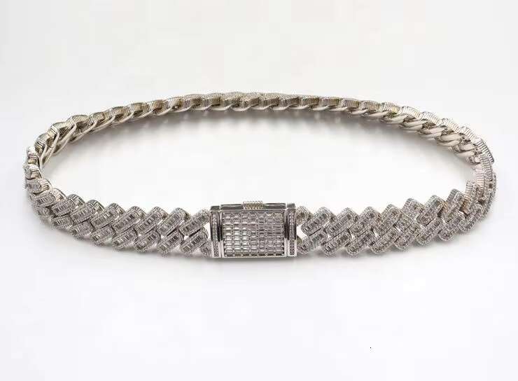 Cheap Price 19mm Brass Zircon Iced Out Hip Hop Jewelry Cuban Link Bracelet Men Women Bulk Order
