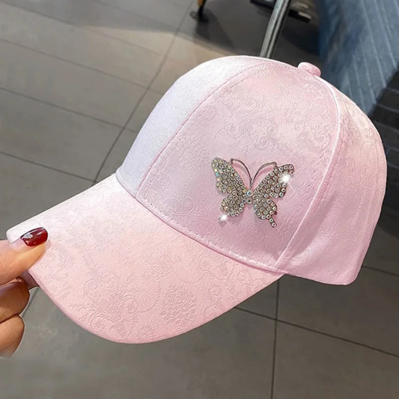 Diamond Butterfly Baseball Hat Womens Spring/Summer Paradigm Sun Hat Lace Pattern Baseball Hat 250430
