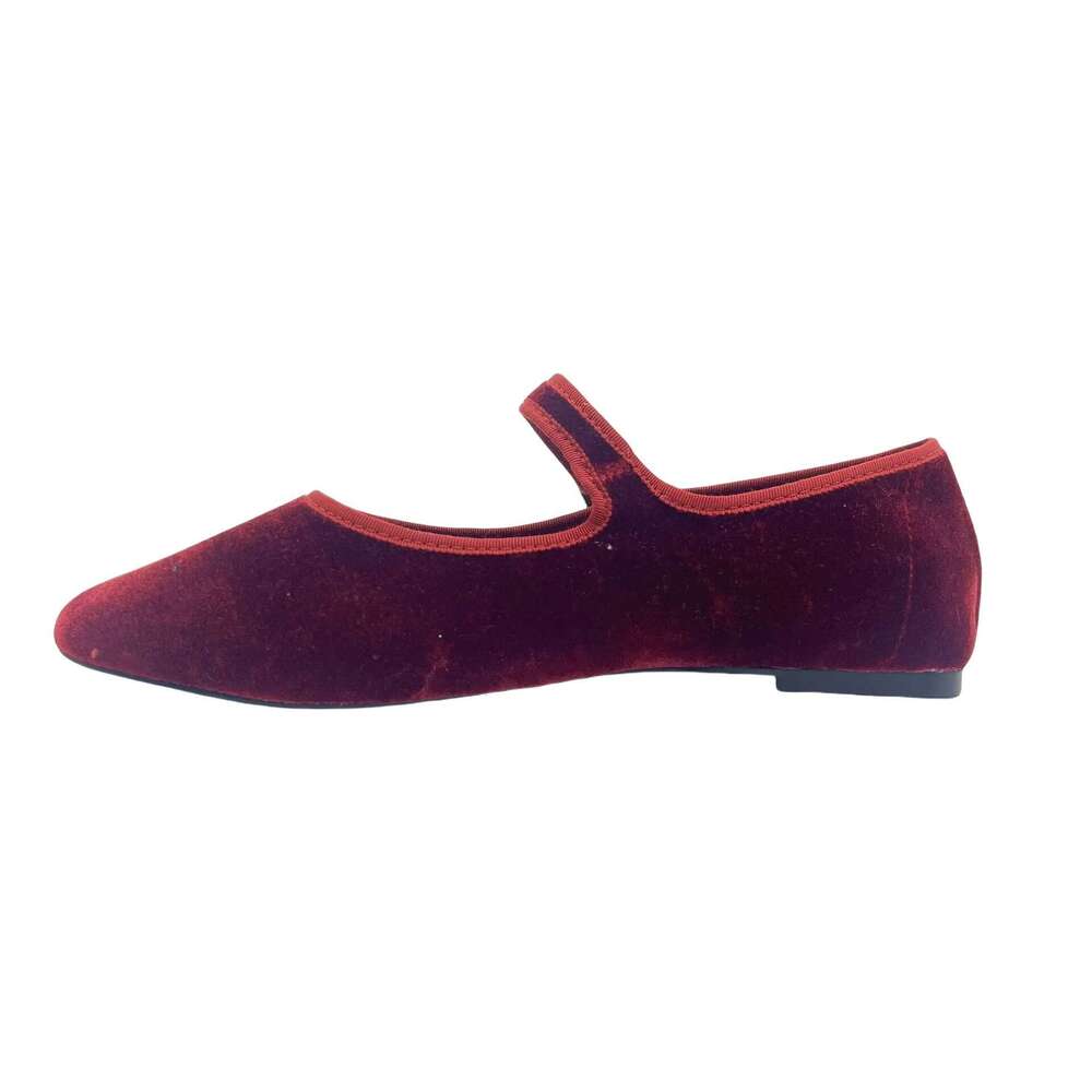 Fashion Comfortable Ballet Flats Vintage Mary Jane Women Silk Round Toe Casual Office Women's Shoes
