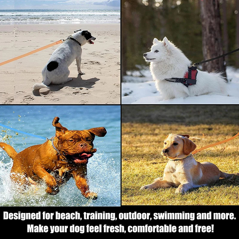 Dog leash long PVC strap 6M 9M 12M 15M walking training waterproof easy to clean suitable for large medium and small dogs 250427