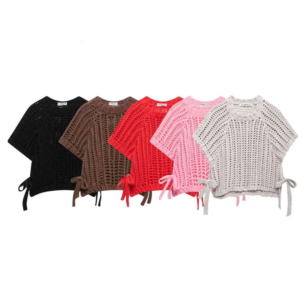 European And American Style 2025 New Niche Design Round Neck Sleeveless Pullover Knitted Vest