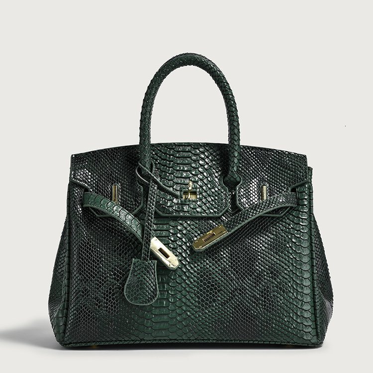 Snake Skin Pattern 2025 Autumn/Winter New Trendy Handbag Versatile Large Capacity Women's Bag