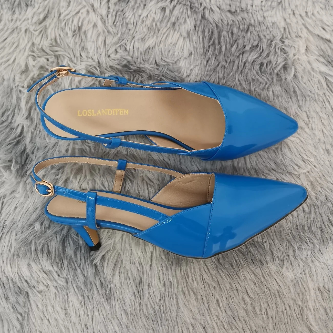 Women Sandals 2025 Summer Pointed Toes High Heels Sexy 5cm Low Heels Casual Back Strap Pumps Red Dance Wedding Shoes Large Size 250428