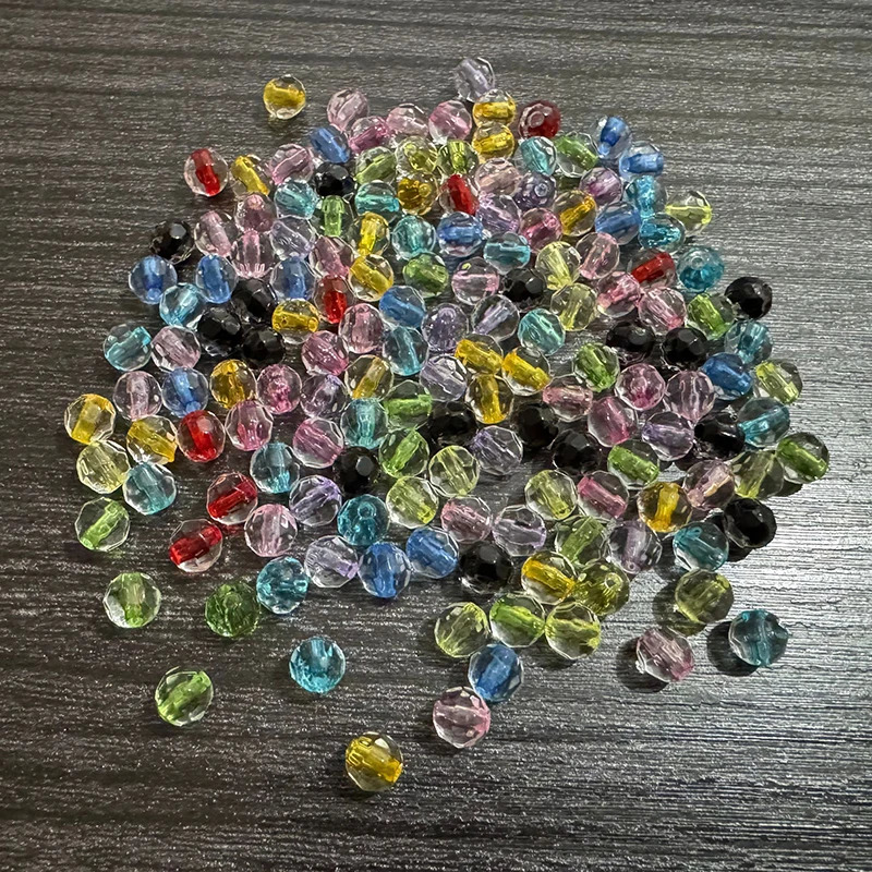 Latest wholesale 6mm 4000pcs/bag transparent core colored beads used for fashion jewelry/DIY handmade bead bag 250428