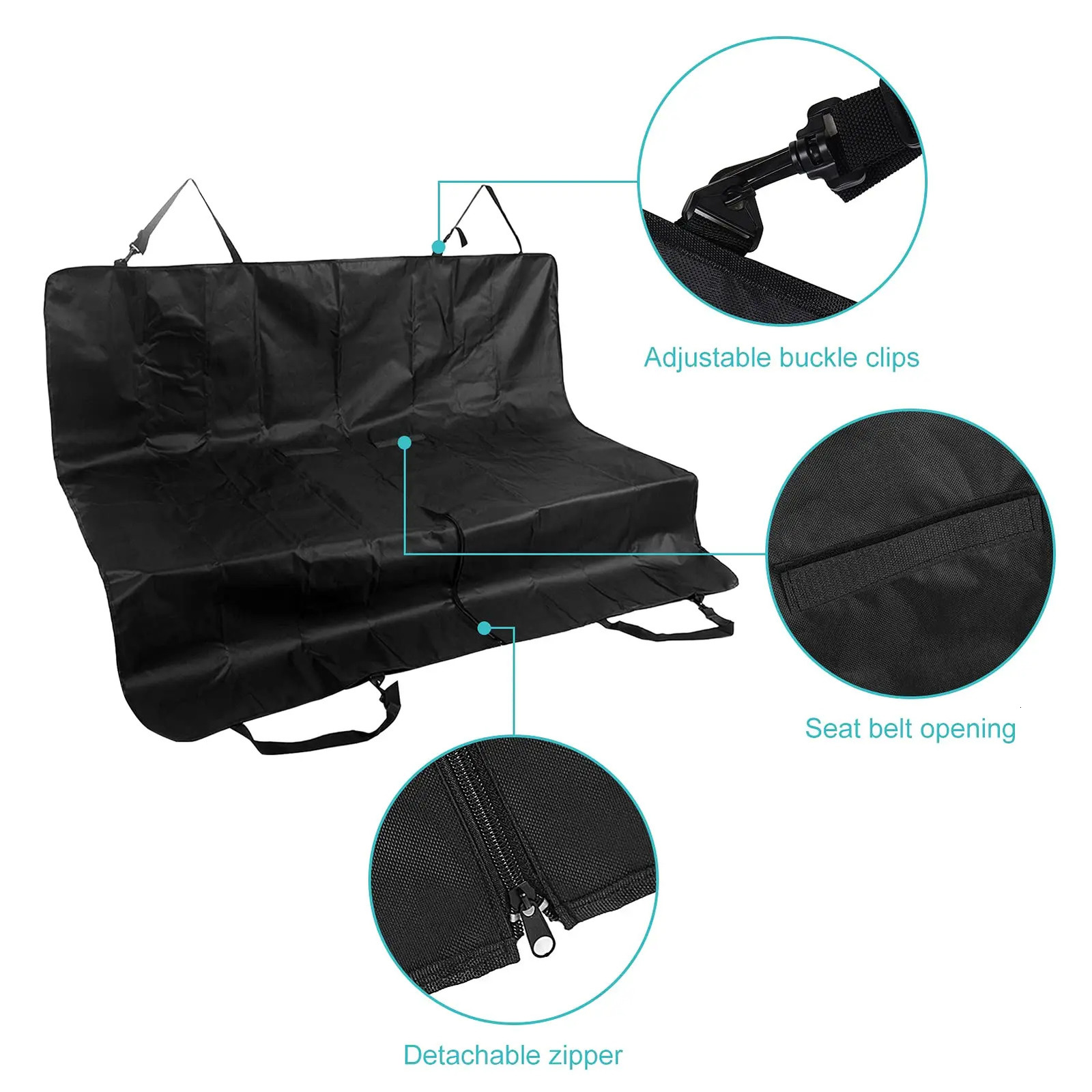 Waterproof pet dog car seat cover foldable heavy-duty pet dog hanger waterproof and scratch resistant car seat cover 250427